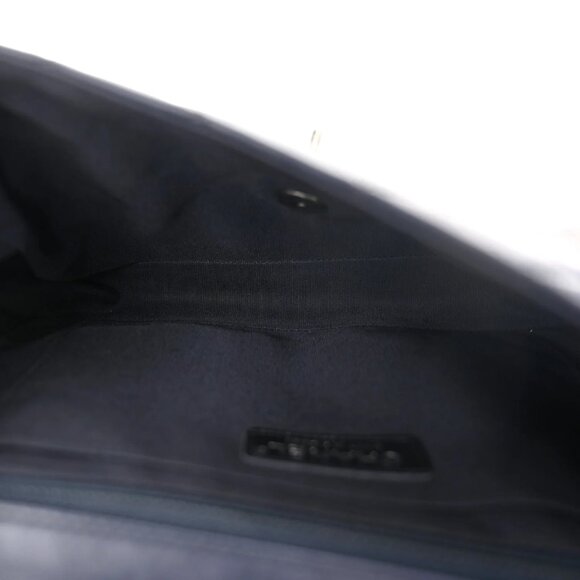 Chanel Calfskin Quilted Bi-Color Jumbo Flap Blue Black CC Turn Lock Shoulder Bag - Picture 5 of 10